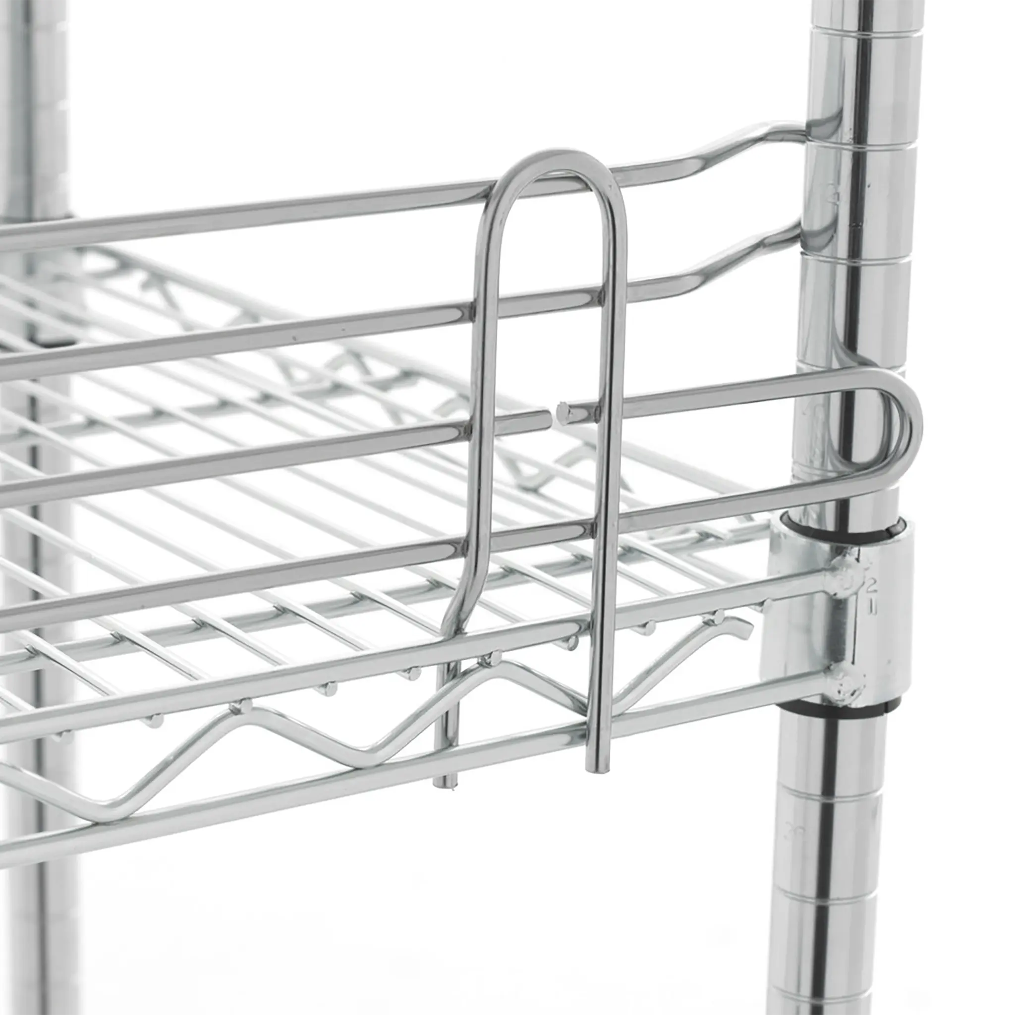Phoenix Wire Chrome/Black Epoxy Ledges - Various Sizes-Phoenix Food Equipment
