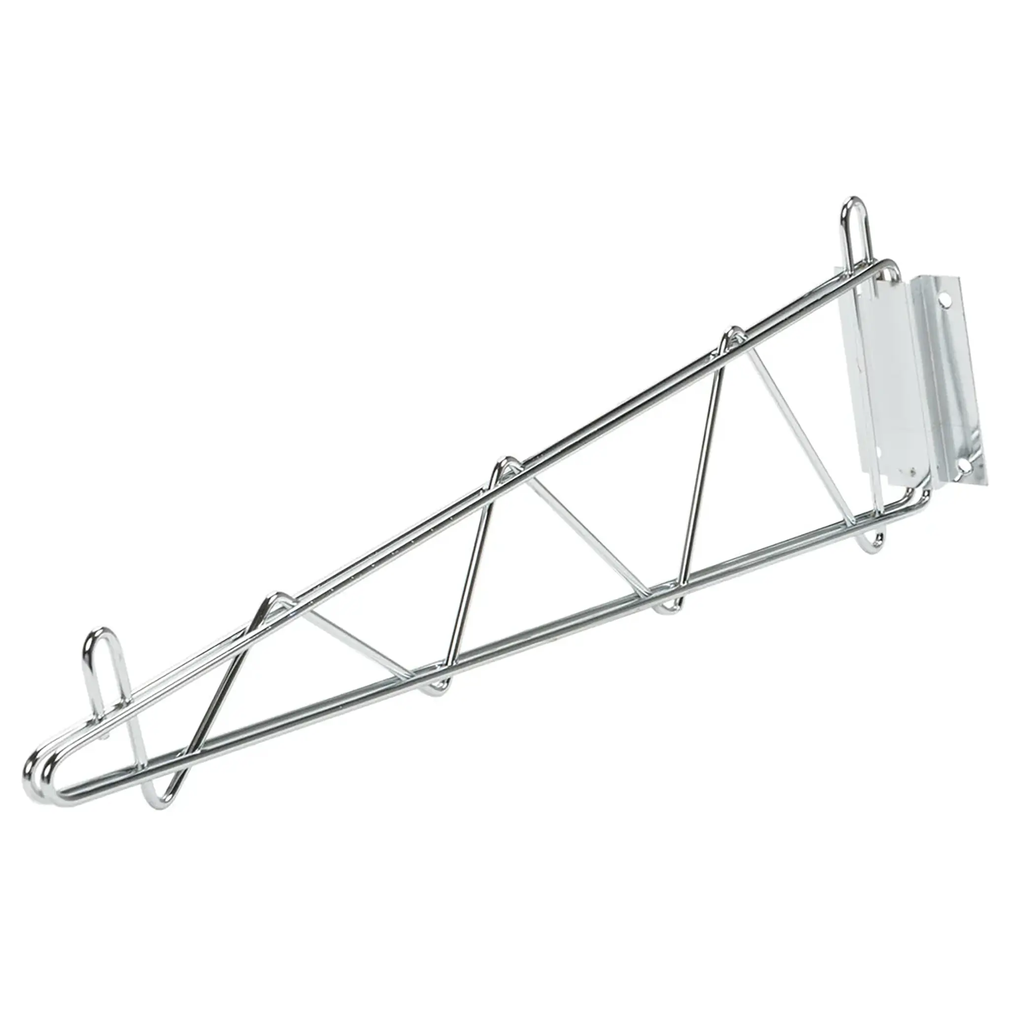 Phoenix Wire Chrome/Black Epoxy Wall Brackets (Set of 2)-Phoenix Food Equipment