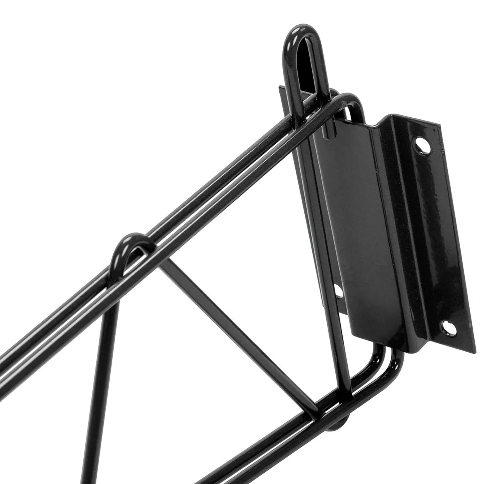 Phoenix Wire Chrome/Black Epoxy Wall Brackets (Set of 2)-Phoenix Food Equipment