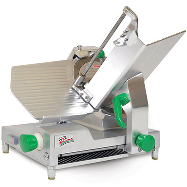 Primo PS-12D Manual Aluminum Meat Slicer - 12” Blade, 1/2 HP, Belt Drive-Phoenix Food Equipment