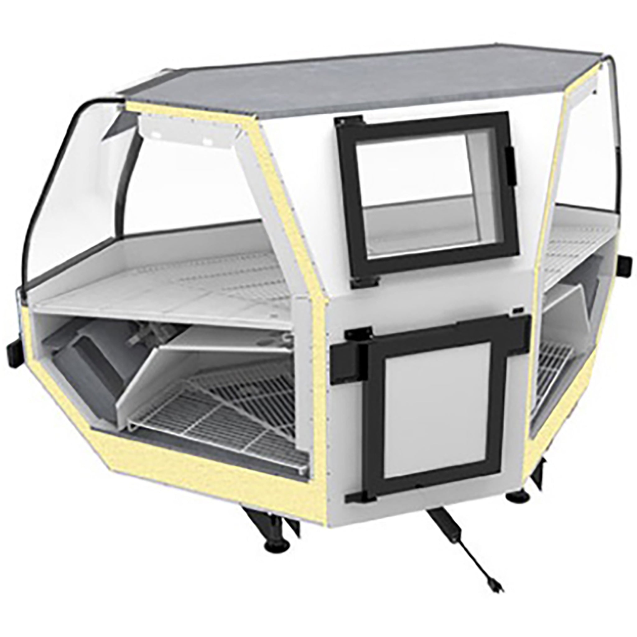 Pro-Kold MCRU-52-WC Curved Glass Corner Connection Unit Refrigerated Fresh Meat Display Case - REMOTE CONDENSING UNIT, NOT INCLUDED-Phoenix Food Equipment