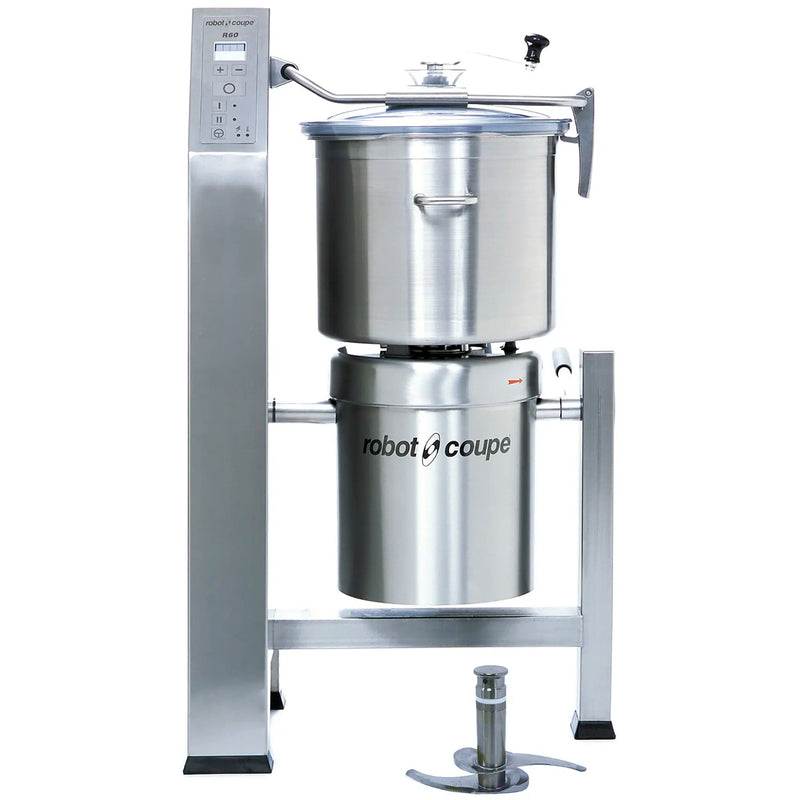 Robot Coupe BLIXER 60 floor model bowl food processor with 63.4 qt stainless steel bowl on a tall stand, front view