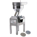 Robot Coupe CL60B continuous feed food prep machine with large bulk feed hopper on stainless steel stand, side view