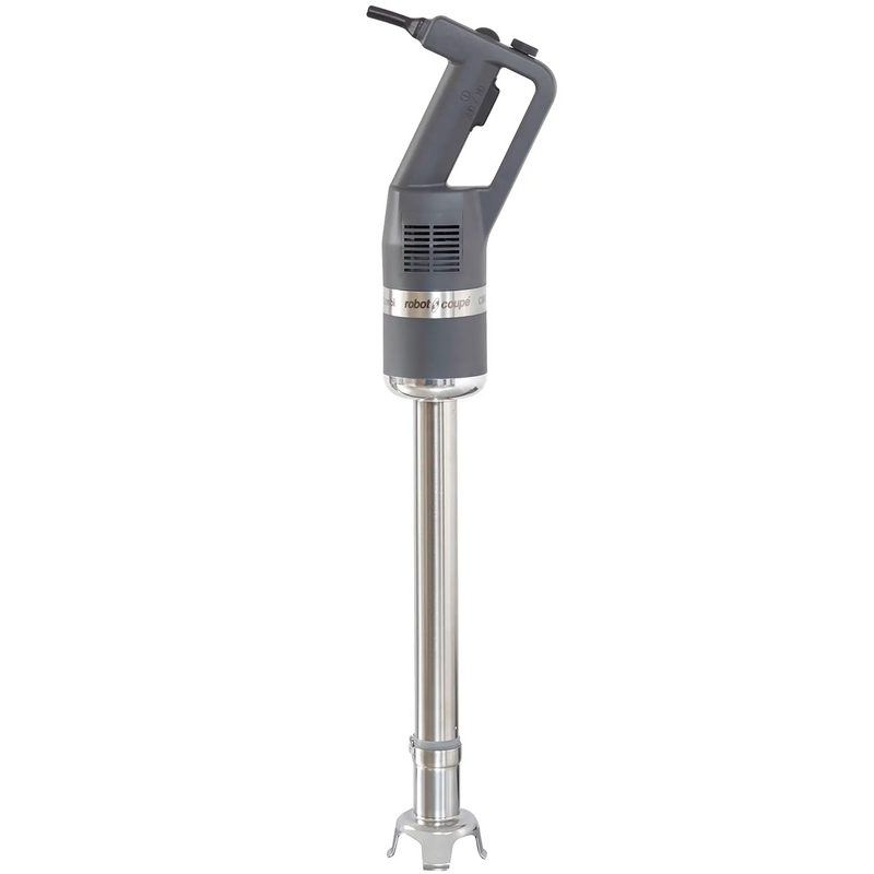 Robot Coupe CMP400VV variable speed commercial immersion blender with grey motor handle and 16 inch stainless arm
