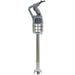 Robot Coupe MP450 commercial immersion blender with grey motor handle and 18 inch stainless steel arm, front view