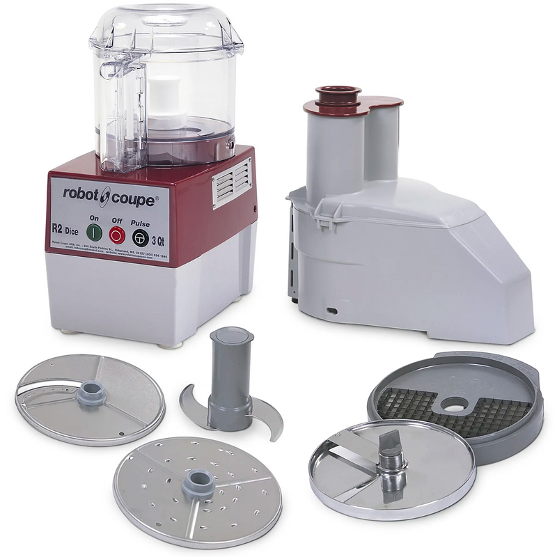 Robot Coupe R2 CLR DICE Food Processor & Slicer Combo - 3 Qt Capacity-Phoenix Food Equipment