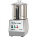 Robot Coupe R401B bowl cutter food processor with stainless steel 4.8 qt bowl and clear lid, grey base, front view