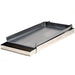 Rocky Mountain MC12-8 universal 12-inch add on griddle, steel griddle plate with raised sides and stainless base