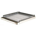 Rocky Mountain MC24-8 universal 24-inch add on griddle, wide steel griddle plate on stainless steel frame, angled
