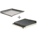 Rocky Mountain MGB24-8 universal 24-inch add on griddle and charbroiler combo, flat griddle plate plus grate section