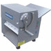 Somerset CDR-100 single pass dough sheeter with 10-inch roller, stainless steel body, thickness dial and top dough tray