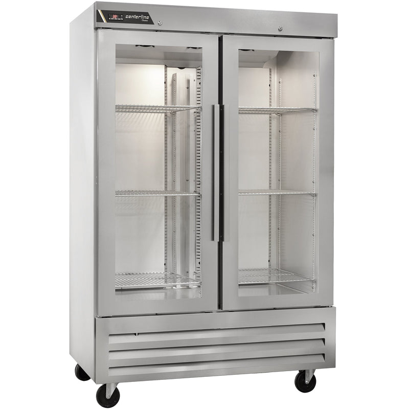 Traulsen Centerline CLBM-49R-FG-LR Double Glass Door 54" Wide Stainless Steel Refrigerator-Phoenix Food Equipment