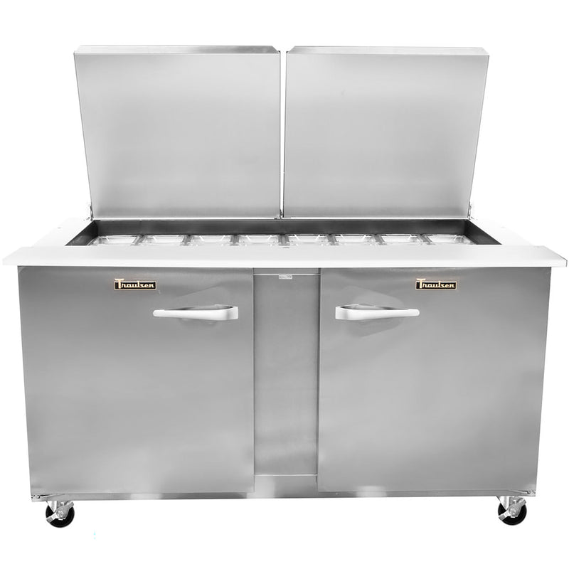 Traulsen UST6024-LR Double Door 60" Refrigerated Mega Top Sandwich Prep Table-Phoenix Food Equipment
