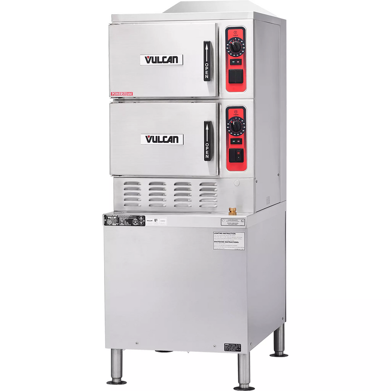 Vulcan C24GA Floor Series Gas Steaming Cabinet - 6 & 10 Pan Capacity-Phoenix Food Equipment