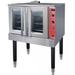 Vulcan Ecomax JGC100-ES natural gas/propane convection oven in stainless steel with glass doors and black legs