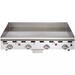 Vulcan MSA series gas thermostatic griddle, 24 inch deep stainless steel countertop unit with four controls