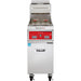 Vulcan PowerFry3 TR45 series high efficiency gas 45-50 lb fryer, single stainless unit with red digital controls