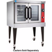 Vulcan VC4GD gas full size convection oven, stainless steel with glass windowed doors and red control panel