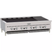 Vulcan VCCB series gas charbroiler, stainless steel countertop unit with heavy duty grates, angled view