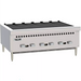 Vulcan VCRB36 natural gas/propane 36 inch countertop radiant charbroiler in stainless steel with six control knobs