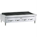 Vulcan VCRB47 natural gas/propane 47 inch countertop radiant charbroiler in stainless steel with eight control knobs