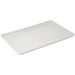 Winco 18 x 26 inch white plastic sheet tray, full-size rectangular tray with raised rim shown at an angle