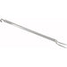 Winco 21-inch heavy-duty basting fork with hook, long stainless steel two-prong fork with hanging hook end