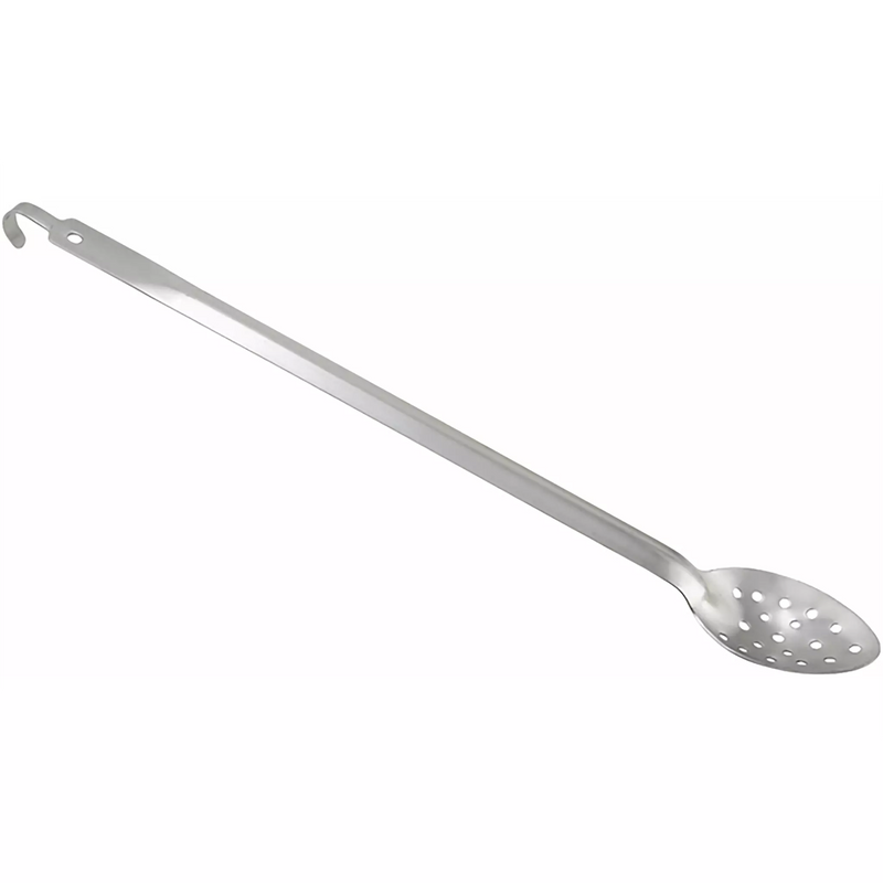 Winco 21″ Heavy-Duty Basting Spoon with Hook - Various Options-Phoenix Food Equipment