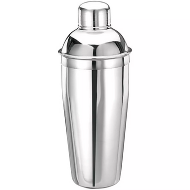 Winco 28 Oz Stainless Steel Deluxe Bar Shaker - 3 Piece Set-Phoenix Food Equipment