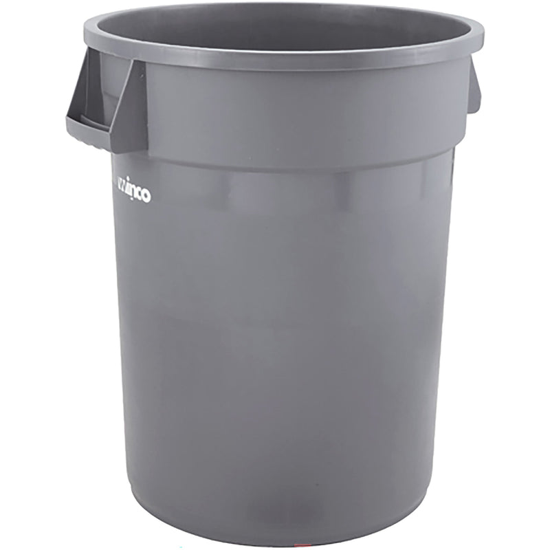 Winco 32 Gallon Gray Round Trash Bin-Phoenix Food Equipment