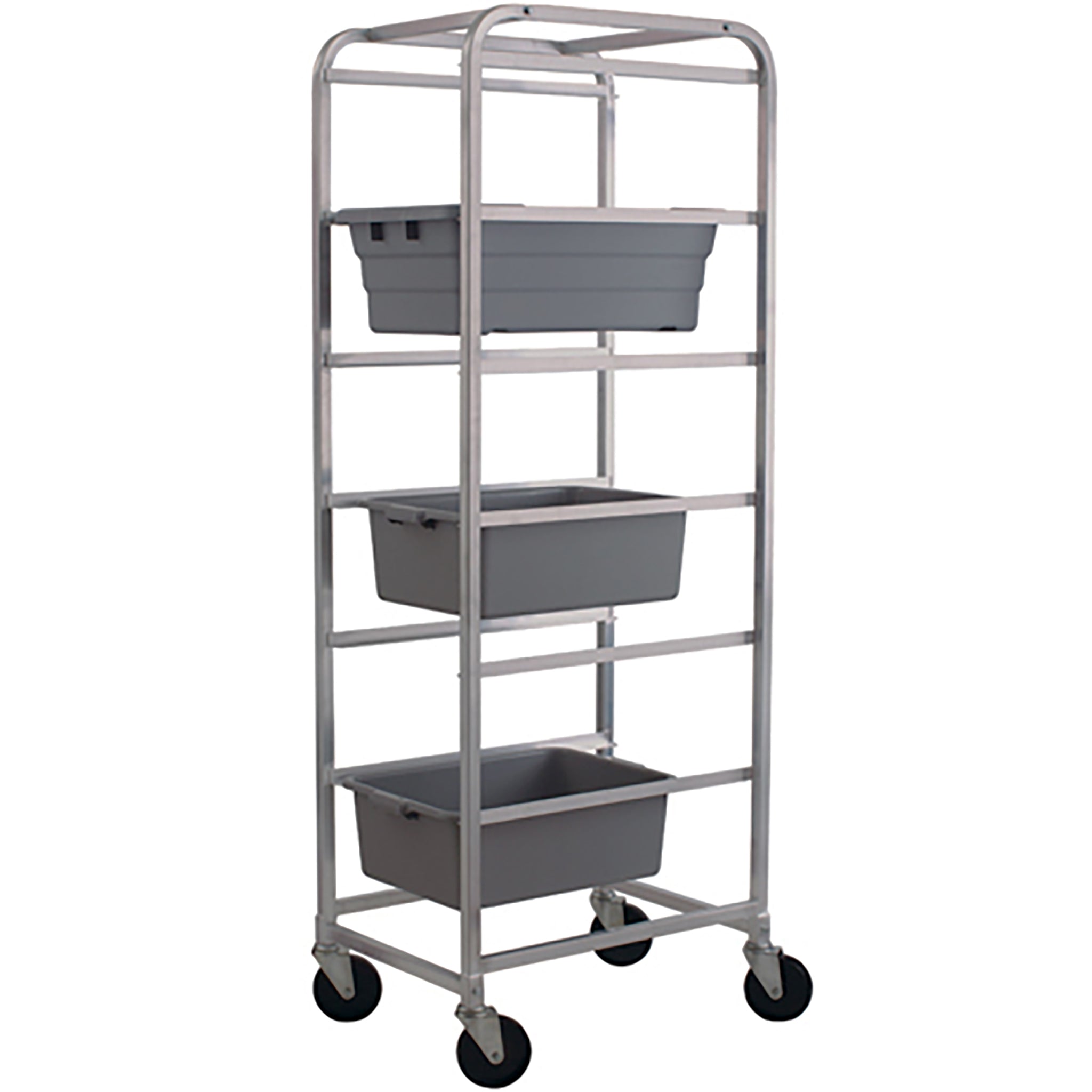 Winco ABBC-6 Aluminum 6 Tier Bus Bin Rack-Phoenix Food Equipment