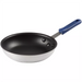 Winco AFP Series non-stick aluminum frying pan with black coated interior and blue silicone handle, smallest size