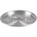 Winco ASP Series cover for aluminum sauce pans, flat round aluminum lid with riveted loop handle