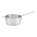 Winco ASP Series tapered aluminum sauce pan in a larger size with helper handle and long riveted handle