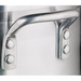 Winco AXS-Series Super Aluminum 4 mm stock pot, close-up of the riveted aluminum side handle