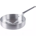 Winco AXST Series super aluminum saute pan, 4mm thick natural aluminum with riveted handle, second size option