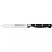 Winco Acero 5 inch utility knife with stainless steel blade and black triple-riveted handle