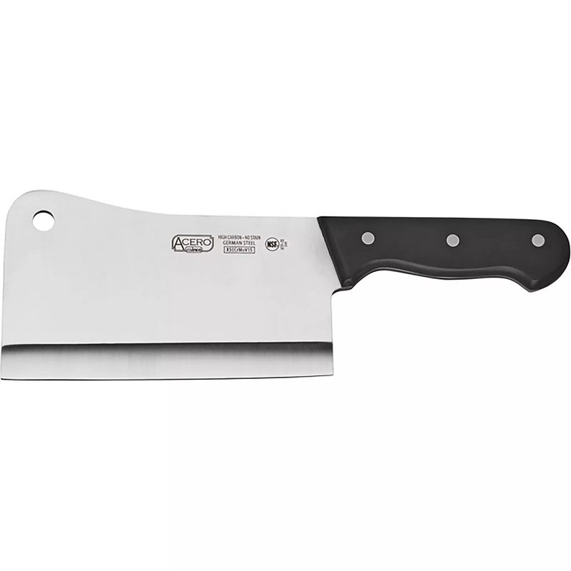 Winco Acero 7" Cleaver With Hanging Hole-Phoenix Food Equipment
