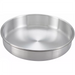 Winco aluminum layer cake pan, extra-wide round aluminum pan with polished interior, largest size option shown