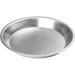 Winco aluminum pie plate in a larger size option, deep round pan with sloped sides and rolled edge