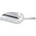 Winco one-piece aluminum scoop with deep curved bowl and contoured handle, second size option shown