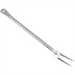 Winco stainless steel basting fork with long two-tine head and hanging hole handle, longer size option