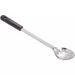Winco perforated stainless steel basting spoon with black polypropylene handle, longest size option