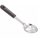 Winco slotted stainless steel basting spoon with black polypropylene handle, shortest size option