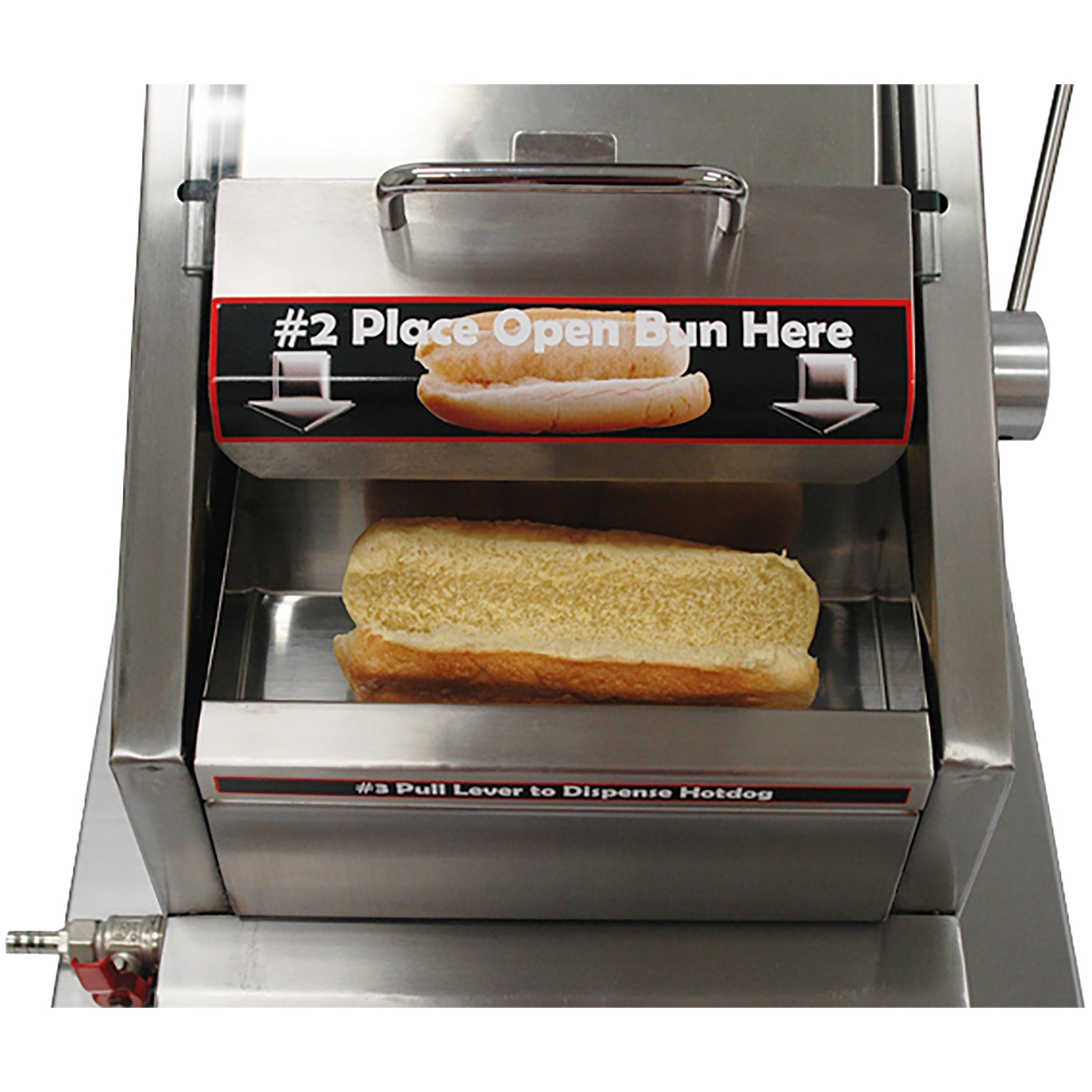 Winco BenchmarkUSA™ 60024 Space Saving Hot Dog & Bun Steamer-Phoenix Food Equipment