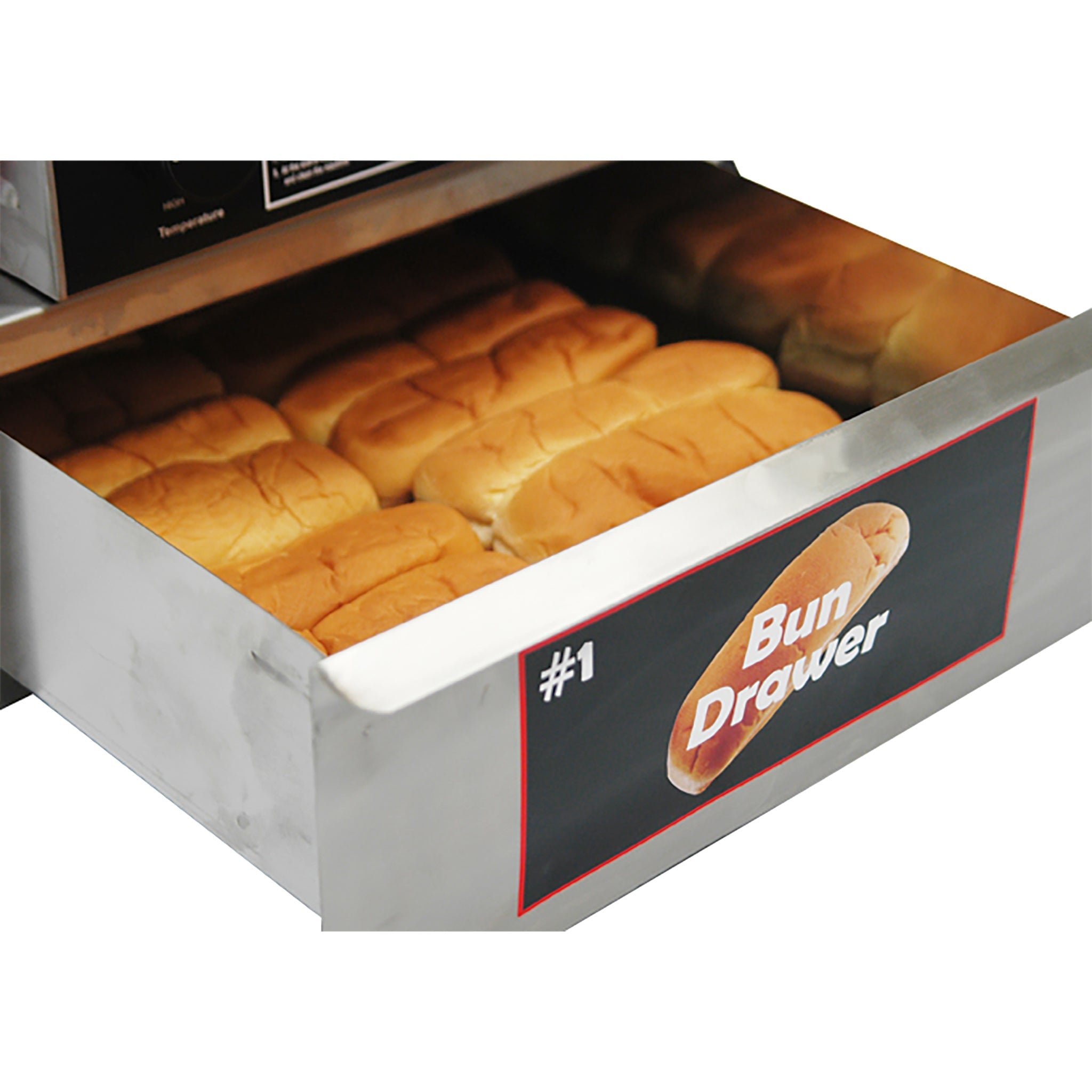 Winco BenchmarkUSA™ 60024 Space Saving Hot Dog & Bun Steamer-Phoenix Food Equipment
