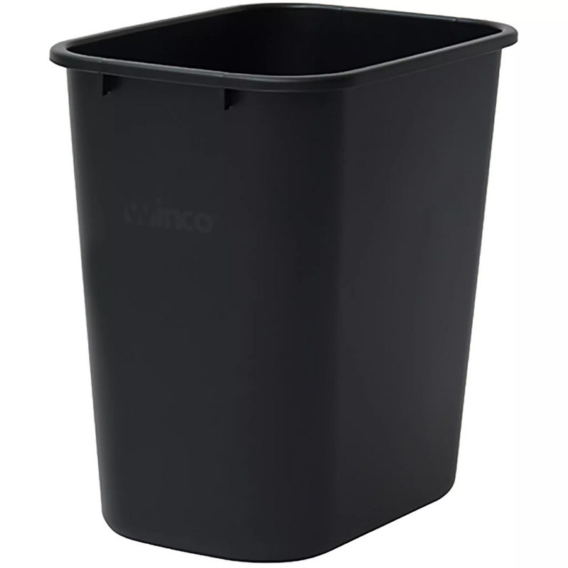Winco Black Waste Basket - Various Sizes-Phoenix Food Equipment