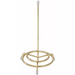 Winco check spindle, brass-tone wire order spike with round coiled base for holding restaurant tickets