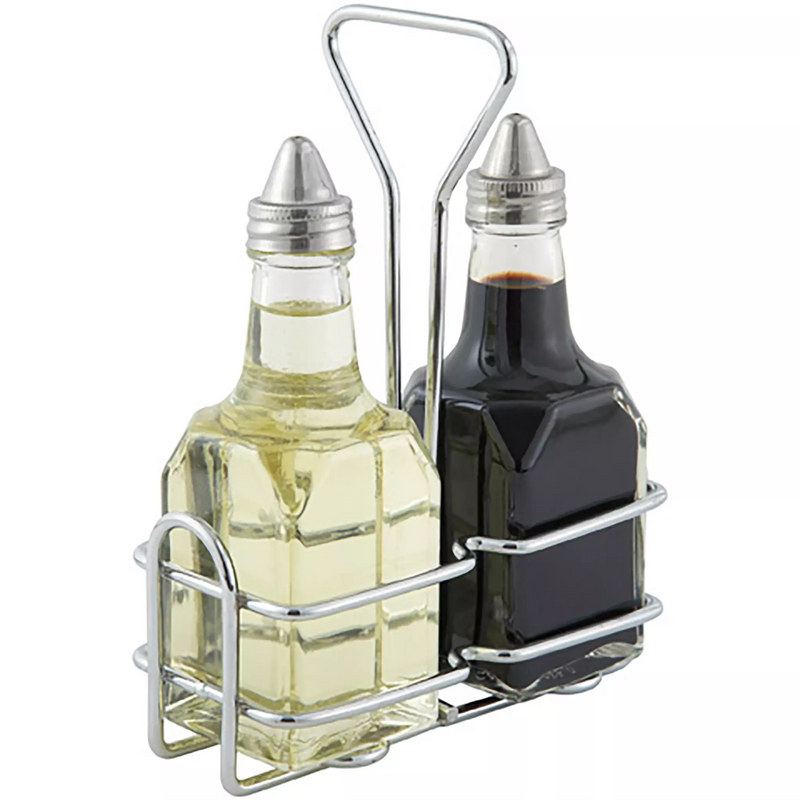 Winco Chrome-Plated Cruet Rack For 6 Oz Oil/Vinegar Bottles-Phoenix Food Equipment