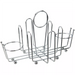 Winco chrome plated cruet rack for salt and pepper shakers and sugar packets, empty wire rack, alternate style